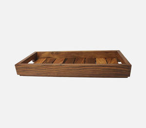 Plateau de service en bois de sheesham massif de qualité supérieure avec des dimensions de 13,75 x 6,00 x 1,75 pouces Plateau rectangulaire de luxe pour table basse - Product Image 2