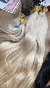 Cheveux naturels vierges 100% les plus vendus, extensions de cheveux humains lisses en vrac couleur blonde, provenant de l'usine du Vietnam - Product Image 6