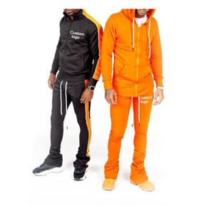Vêtements de sport décontractés et écologiques unisexes personnalisés 100% survêtement d'hiver en coton respirant grande taille ensembles de pantalons de survêtement à capuche - Product Image 3