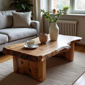 Table basse en bois artistique pour un style de salon créatif, ajoutant une touche de mobilier unique à l'intérieur - Product Image 2