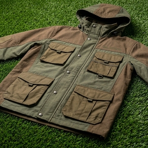 Chaqueta de Trabajo para Hombre, Color Verde Oliva, con Capucha, Múltiples Bolsillos, Estilo Casual, Manga Larga - Product Image 5