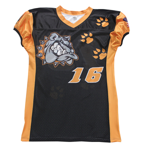 Uniformes de Fútbol Americano para Hombre, Personalizados por Sublimación, Manga Corta, Transpirables, de Secado Rápido, 100% Poliéster - Product Image 1