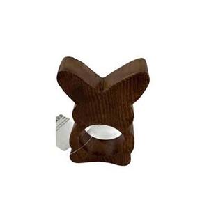 Ronds de serviette en bois lapin Design rond rond rond de serviette mariage décoratif en vrac gros rond de serviette marron - Product Image 1