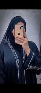 Abayas de travail élégantes et modestes brodées à la main pour femmes robes traditionnelles de Dubaï en dentelle de pierre tissu respirant - Product Image 2