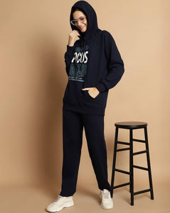 <b>Womens</b> Elegant Tracksuit Set Embroidered Jacket and Matching Jogger Pants Fashion Lounge Outfit Custom Cheap Price OEM - Product Image 6