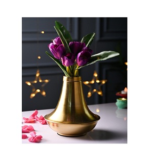 Handmade Iron Flower <b>Vase</b> Floor Design with Coastal Style for Easter Occasions - Product Image 3