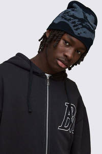 หมวกถักแจ็คการ์ดสำหรับผู้ชายและผู้หญิงหมวกทรงถังดีไซน์ทันสมัยสำหรับใส่กลางแจ้งฤดูหนาว - Product Image 3