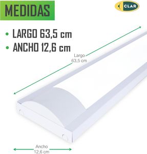 CLAR-KRONO nhôm không thấm nước <span class=keywords><strong>LED</strong></span> Batten 10W/18W 60cm/120cm Đèn trần dân cư trung tính/Ống đôi màu trắng mát không - Product Image 2