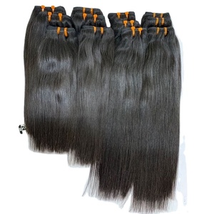 Extensiones de pelo Remy indio alineado con cutícula virgen de 40 pulgadas al por mayor muestra gratis mechones de pelo humano natural ondulado - Product Image 3