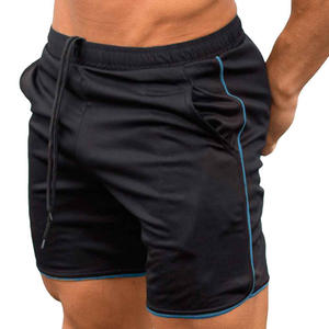 Pantalones cortos deportivos de entrenamiento de gimnasio para hombre, secado rápido, cintura alta, sublimación personalizada, diseño liso de verano, Material de poliéster y LICRA - Product Image 2