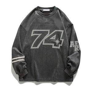 Sudadera Extra Grande para Hombre, Estilo Vintage, Lisa, de Manga Larga, con Capucha, Corte Regular, Informal, para Invierno, Personalizable, 100% Algodón - Product Image 1