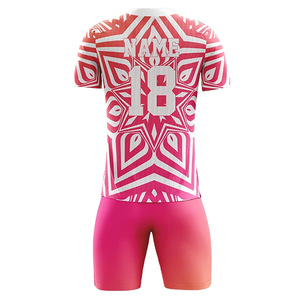 Custom Premium New Design Soccer Jerseys 100% Polyester Fully Dye Sublimation Printed Custom Colors Logo Reinforced Soccer Wear - Product Image 4