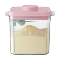Conteneur de Formule Alimentaire Hermétique en Gros 1700ml, Distributeur de Formule avec Couvercles, Conteneurs de Stockage Alimentaire Sans BPA, Distributeur de Lait en Poudre