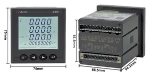 <span class=keywords><strong>Acrel</strong></span>-Medidor multifunción trifásico para montaje en panel, pantalla LCD, control de potencia para Puerto RS485, 2/KC - Product Image 6