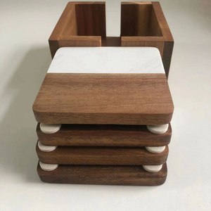 Sous-verres en bois décoratifs classiques de haute qualité, écologiques, pour le thé et le café, vente en gros directe d'usine - Product Image 3