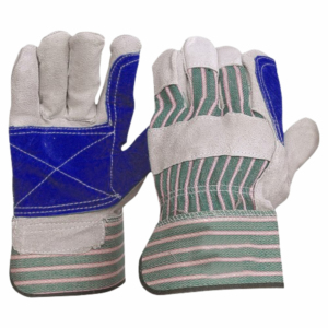 Guantes de cuero dividido de piel de vaca reforzada de alta resistencia Pulgar recto Guantes de protección personal de seguridad reflectantes de alta resistencia - Product Image 3