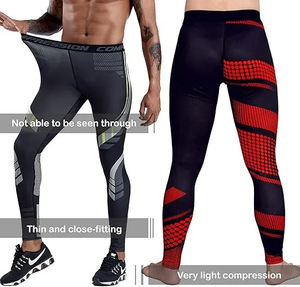 Pantalons de compression de qualité supérieure, dernier design, compression personnalisée par sublimation, collants de compression, spats de BJJ, yoga, MMA, leggings de BJJ - Product Image 3