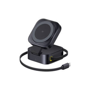 Support de charge sans fil Chargeur sans fil rapide avec LED 2-en-1 Indicateur magnétique et protection de sécurité - Product Image 4
