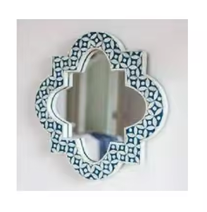 Espejo decorativo moderno para pared de hogar y baño, incrustaciones de hueso, nuevo diseño, Soporte redondo grande para fotos, a la moda, artesanías de media luna - Product Image 2