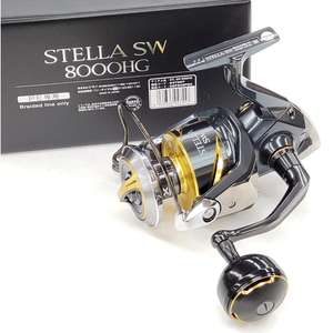 Carrete de Pesca Giratorio SHIMANO Stella SW8000HG 8000 HG/PG para Agua Salada, Relación de Engranajes 6.2:1, 8 Rodamientos, 600g - Product Image 1