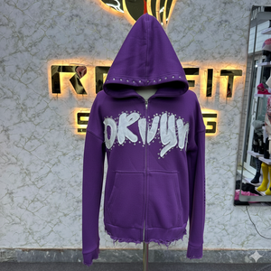 Top vente votre propre logo le plus demandé fermeture éclair à capuche bouffée imprimé fabriqué en usine pas cher prix sweats à capuche hommes sweats à capuche - Product Image 6