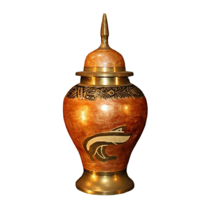 Pot de temple en laiton pur de haute qualité avec finition polie, pot de temple en laiton vintage pour la décoration du temple - Product Image 4