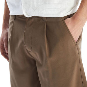 Short en Polaire Décontracté pour Homme Style High Street Fermeture Élastique Taille Moyenne Respirant Motif Solide Longueur Genou Super Qualité - Product Image 6