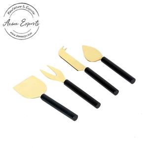 Elegante juego de esparcidor de queso con acabado dorado, cuchillo de Metal hecho a mano con asas de resina para servir en el hogar y decoración de mesa - Product Image 6