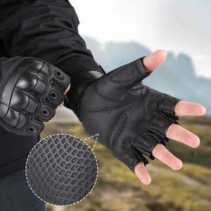 Designer Leather Touch Screen Motocross Gloves Youth Bikers Full <b>Finger</b> Adjustable Wrist <b>Strap</b> Hook Loop Closure Sports - Product Image 3