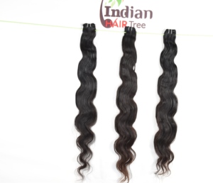 Extensions de cheveux humains vierges indiens en vrac, prix d'usine, style Bodywave, aspect naturel, sans traitement chimique, par Export - Product Image 4