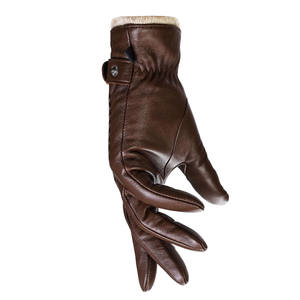 Guantes de cuero de calidad superior para hombre Último estilo Tarifa asequible Venta caliente Guantes de cuero ligeros con logotipo/colores personalizados - Product Image 4