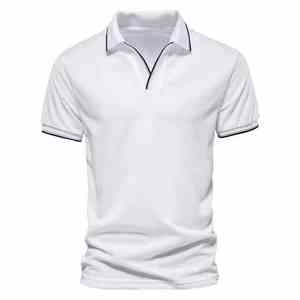 Camiseta de Golf Personalizada de Punto Sólido 100% Algodón de Secado Rápido al por Mayor para Jugadores de Equipo Adultos - Product Image 3