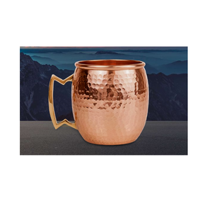 Recién llegado, taza de mula de Moscú de cobre sólido, diseño martillado a mano con mayorista indio - Product Image 4