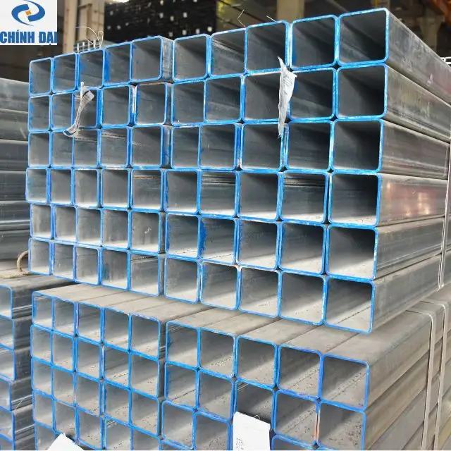 Hot Selling Carbon Steel Square Tube/Pipe Galvanized Welded Steel Pipe by Chinh Dai Steel Manufacturer