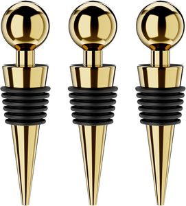 <b>Wine</b> Stopper for <b>Wine</b> Bottles Reusable With Silicone Good Sealing Leak Proof Freshness Suitable for Home Hotels Club Bar Venues - Product Image 1