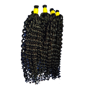 Venta al por mayor 100% Virgen Natural crudo vietnamita Remy Hair Bundles 100% Natural ondulado y rizado extensiones de cabello humano - Product Image 1
