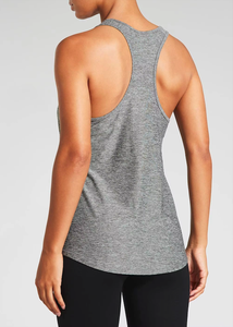 Couleur gris chiné léger séchage rapide évider femmes Gym Yoga débardeur femmes - Product Image 2