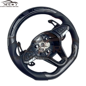 Volante Ever-carbon Racing ECR Venta caliente <span class=keywords><strong>Precio</strong></span> de fábrica Fibra de carbono con LED para Volkswagen VW <span class=keywords><strong>Golf</strong></span> 8 Volante de coche - Product Image 2