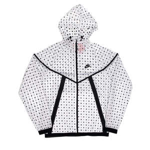 Ropa técnica para exteriores Nike Tech Hyperfuse Windrunner en color blanco con estampado de lunares - Product Image 1