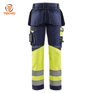 2025 vente en gros pantalon de travail de sécurité réfléchissant haute visibilité personnalisé haute visibilité pour une sécurité et une protection améliorées du travail service OEM - Product Image 4