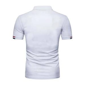 Venta al por mayor bordado personalizar polos 100 algodón camiseta Golf Polo liso en blanco hombres polos - Product Image 3