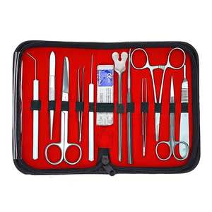 Kit de dissection biologique professionnelle de 16 pièces Instruments chirurgicaux de précision en acier avec étui de transport pour des dissections précises - Product Image 1