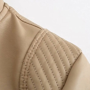 Chaquetas de Cuero para Mujer de Alta Calidad y Bajo Precio, Diseño Más Reciente 2025, Moda Femenina, Impermeables, Ecológicas, de Lino y Algodón, al por Mayor - Product Image 6