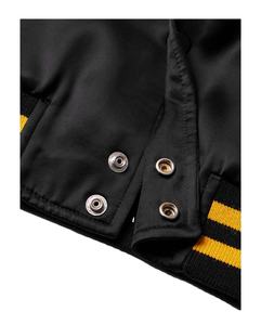 Chaqueta Bomber de satén de alta calidad 2025 personalizada para Hombres estilo universitario Lettermen High Street impermeable y resistente al viento invierno - Product Image 2