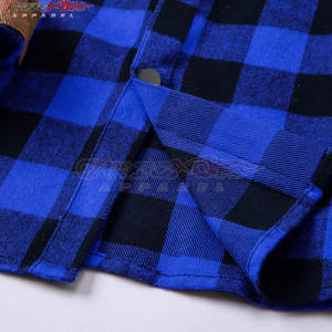 เสื้อนักขี่จักรยานผ้าสักหลาดสำหรับผู้ชายเสื้อไบเกอร์บุด้านในนุ่มและติดกระดุมด้านหน้าสำหรับสไตล์สบาย - Product Image 4