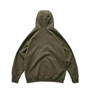 Winter Ready <b>Men's</b> Hoodie 100% Cotton <b>Balaclava</b> with Double Hood Zip Drop Shoulder Customizable Sweatshirt for Cold Days - Product Image 2