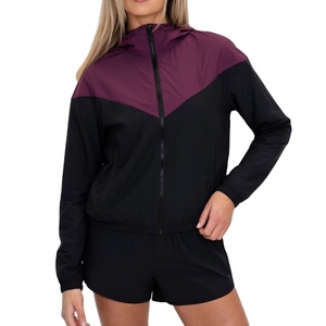 Conjunto Deportivo de Dos Piezas con Capucha para Mujer, Verano, Color Sólido, Impermeable, Cortavientos, Nailon, HECHO POR HAIDIIII SPORTS 2027 - Product Image 5