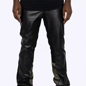 Pantalones Acampanados de Algodón 100% para Hombre, Elegantes y de Alta Calidad, Estilo Retro, Tela Oxford Ecológica, para un Look Moderno e Informal - Product Image 6