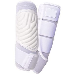 Bottes de protection pour chevaux en cuir véritable de qualité supérieure, réglables, respirantes, durables, légères, pour l'équitation et l'entraînement - Product Image 1