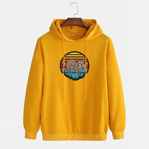 Recién llegado, sudaderas con capucha de invierno personalizadas para hombre en francés Terry Color sólido, sudaderas con capucha en blanco con patrón de bricolaje, posición de logotipo frontal - Product Image 1